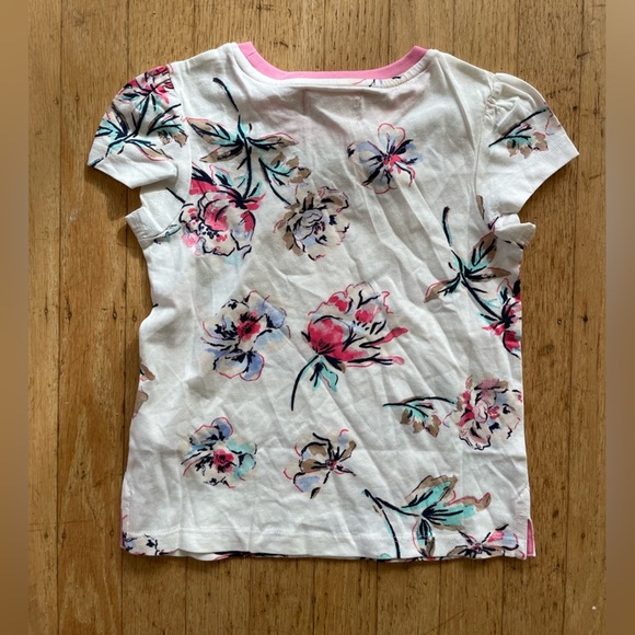 Joules girls ringer tee floral new with tags size 5 - Picture 4 of 4